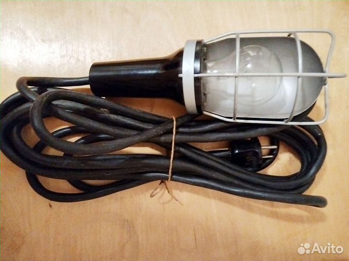 Лампа переноска СССР, винтаж 5 м взрывобезопасная