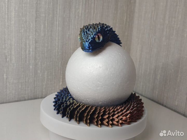 Змея подвижная 3Д печать 53 см