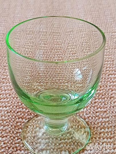 Рюмки СССР из зелёного стекла