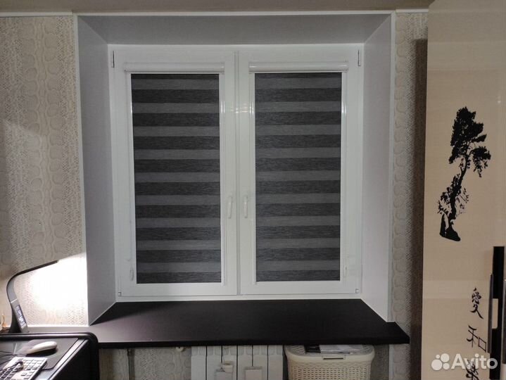 Рулонные шторы зебра