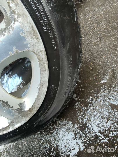 Комплект зимней резины r16 на дисках mercedes