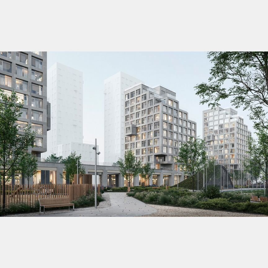 2-к. квартира, 58,6 м², 12/19 эт.