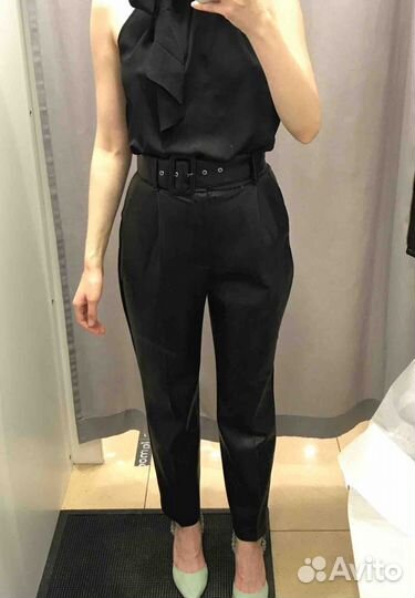 Кожаные брюки lime