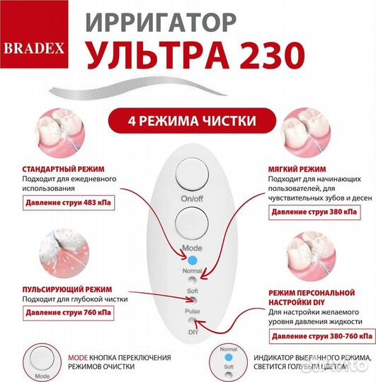 KZ 1381 Ирригатор Ультра 230