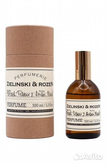 Zielinski & Rozen Black Pepper & Amber neroli