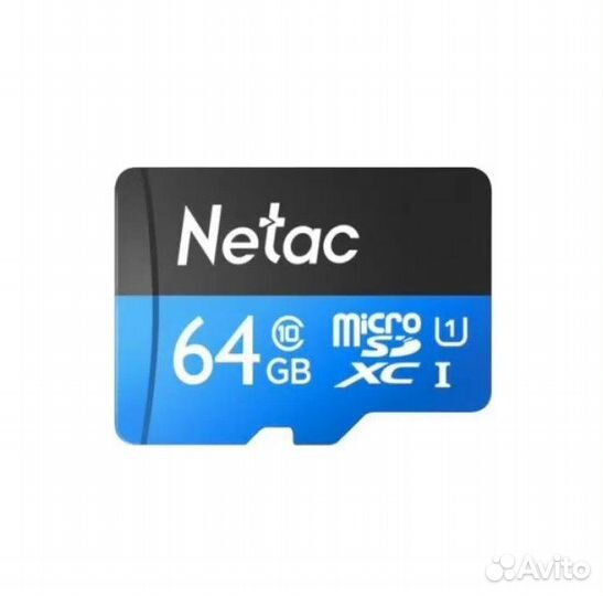 Карта памяти Netac P500 microsdxc 64GB (NT02P500ST