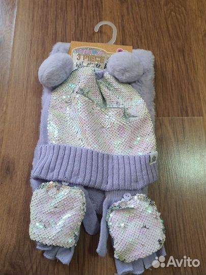 Комплект шапка, шарф девочка