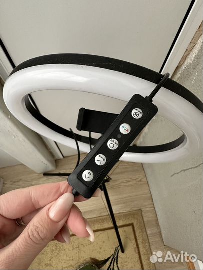 Кольцевая лампа + штатив 30см