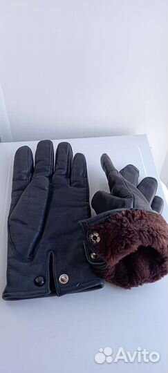 Перчатки кожаные