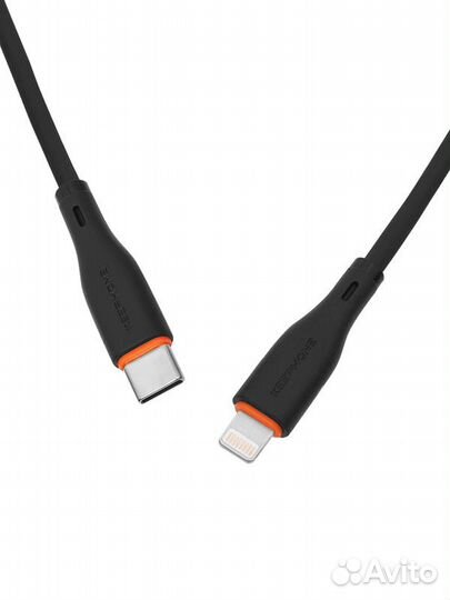 Кабель Type-C-Lightning iPhone 5S 27W 1м Чёрный