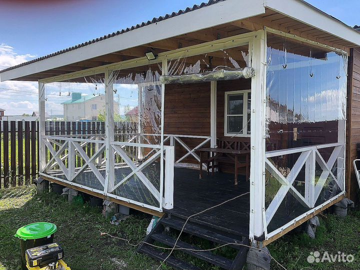 Мягкие стекла окна / разные виды креплений