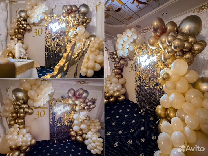 Фотозоны, оформление шарами, гелиевые шарики