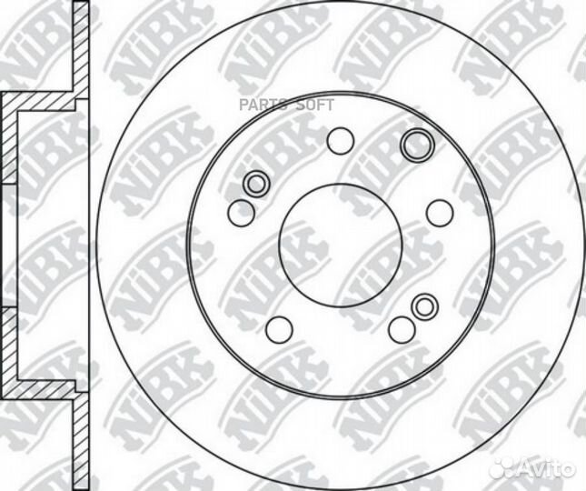 Nibk RN1996 Диск торм