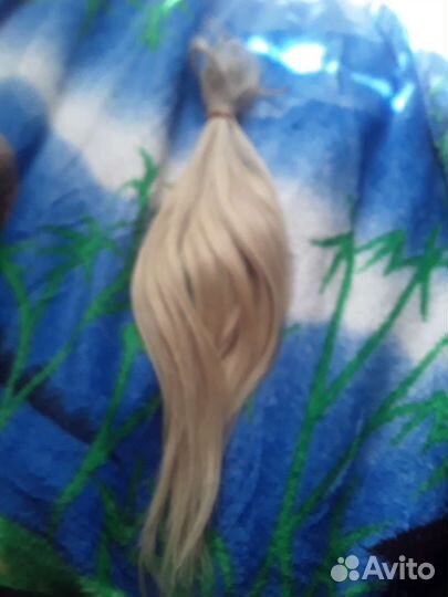 Волосы для наращивания 40 см блонд