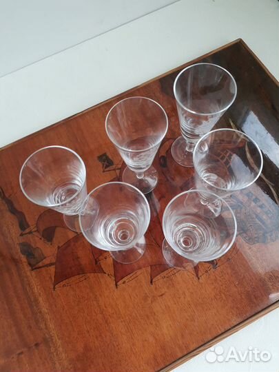 Набор хрустальных фужеров 1970-е СССР