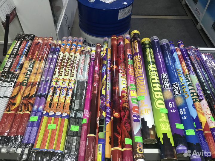 Римские свечи, Фейерверки, Фонтаны