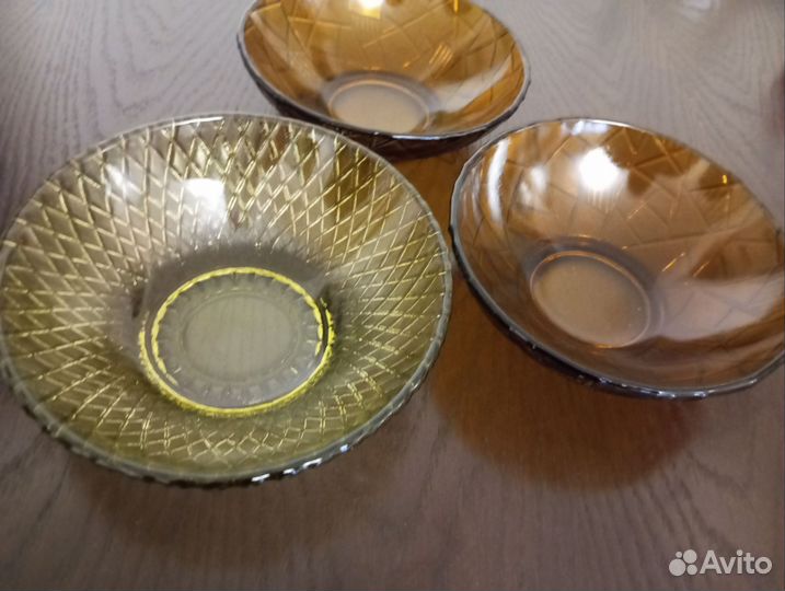 Стеклянные конфетницы 50 годов