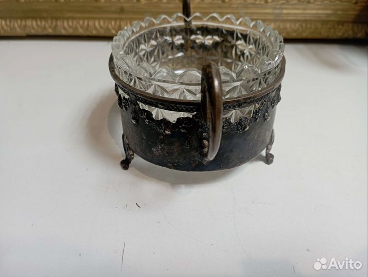 Конфетница серебро 84 Сбитнев 19,5*8,5 см