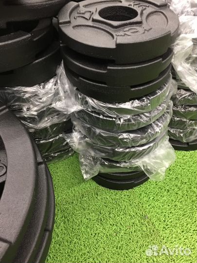 Комплект №299 (штанга прямая+набор дисков) Рекорд