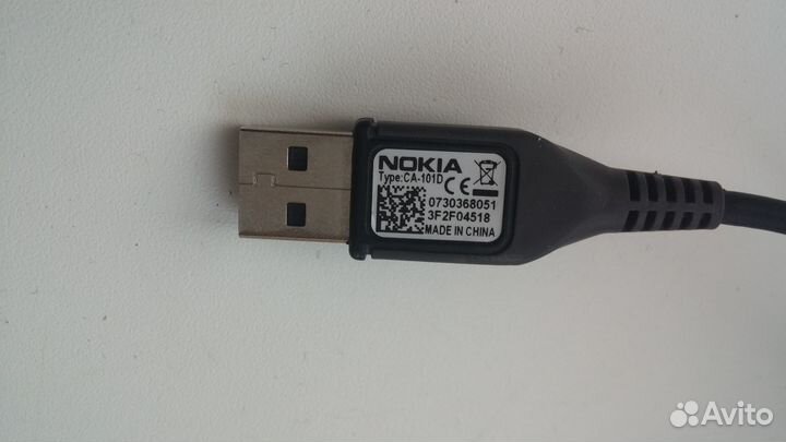 Microusb кабель для Nokia. Короткий, оригинальный