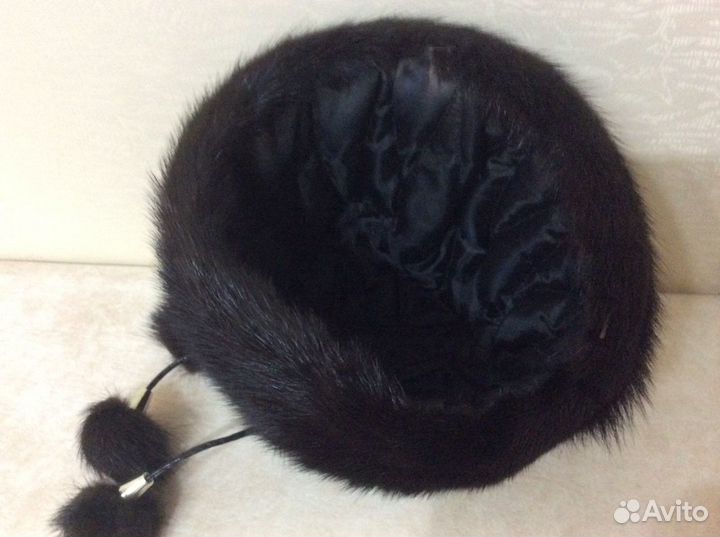 Шапка норковая женская 55-56 размер, отличное сост