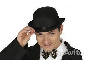 Котелок чёрный с сатиновой отделкой