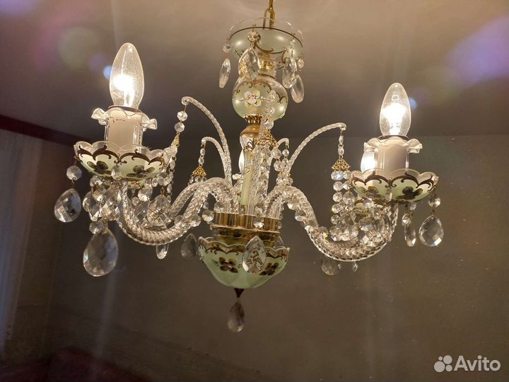 Люстра хрустальная Богемия Чехия