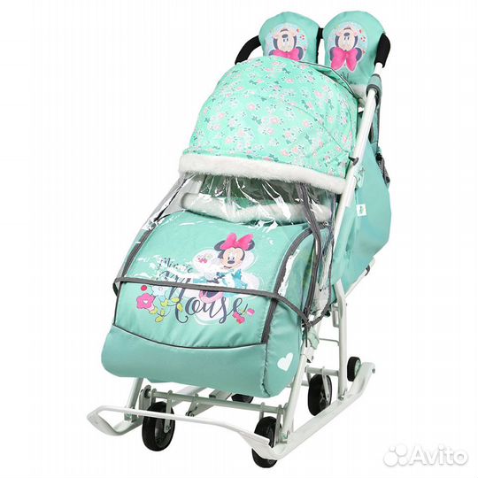 Санки коляска комбинированная Nika