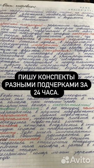 Пишу конспекты