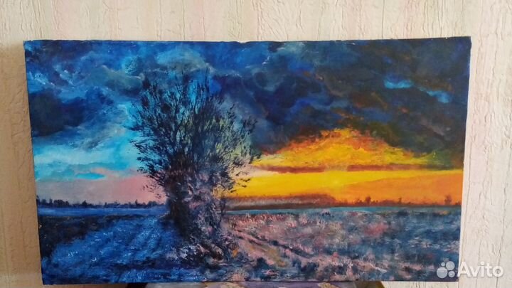 Очень красивая картина. Масло, холст. 52х30см