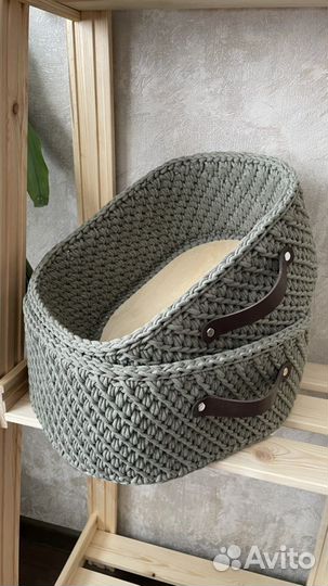 Корзина вязаная