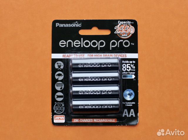 Аккумуляторы Panasonic Eneloop Pro AA 2550mAh
