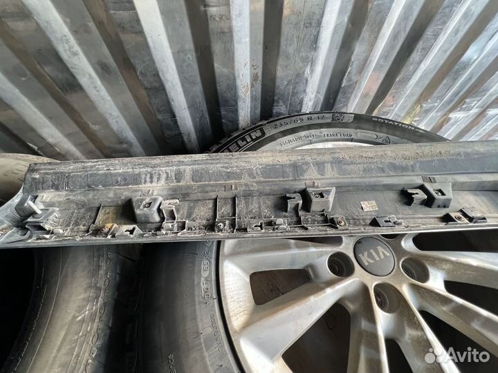 Молдинг задней левой двери hyundai palisade