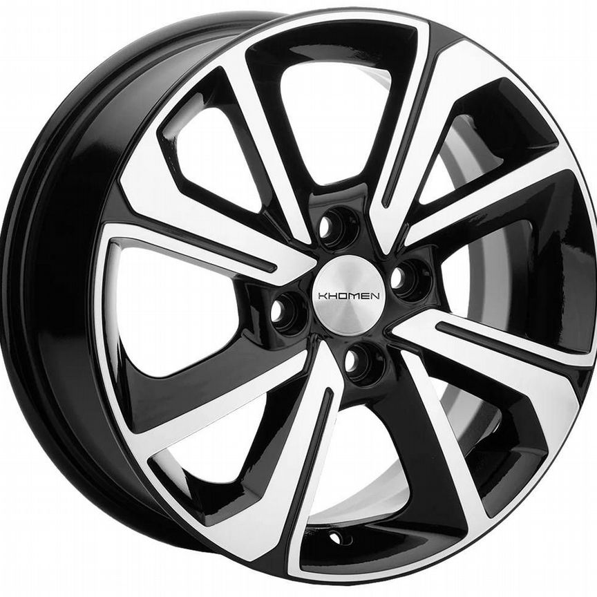 Диски Khomen KHW1501 6x15 4x100 ET45 D56.6 Black-FP
