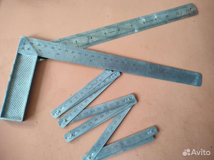Линейка угольник из нержавейки