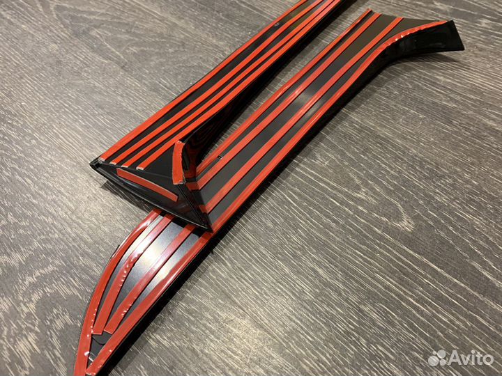 Боковые спойлеры крышки багажника vw tiguan l