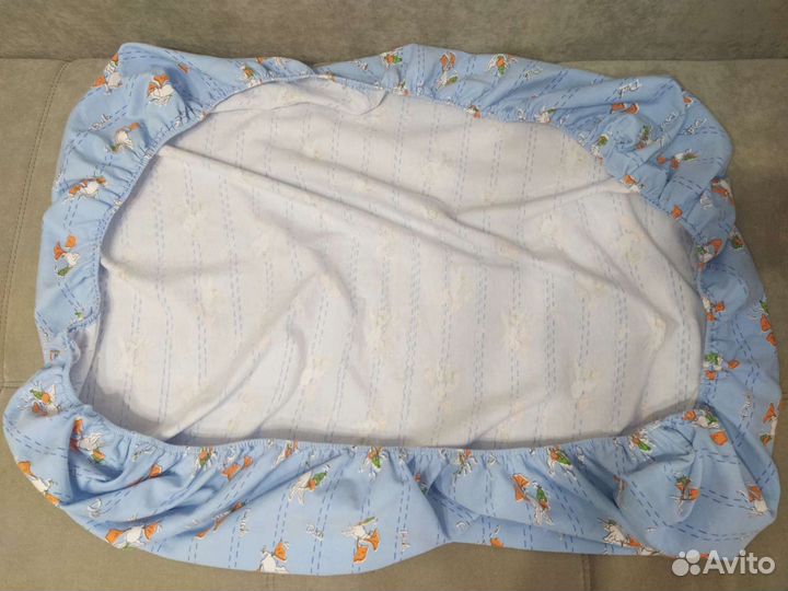 Простынь на резинке в манеж.балдахин