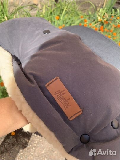 Муфта для рук на коляску 100 овечья шерсть markus