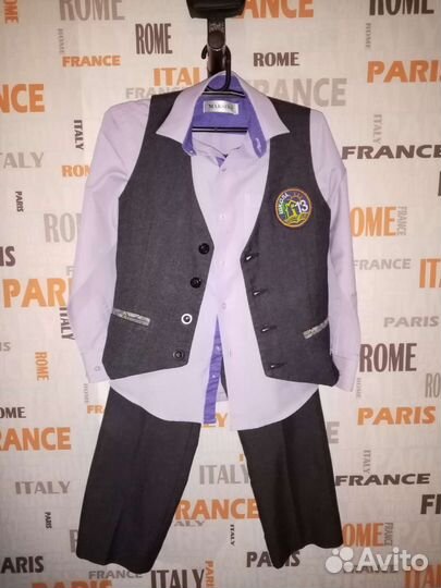 Школьный костюм для мальчика 128