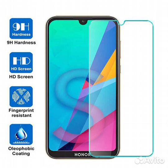 Чехлы для Honor 8s (прозр) и Чехол-Книжка и Стекло