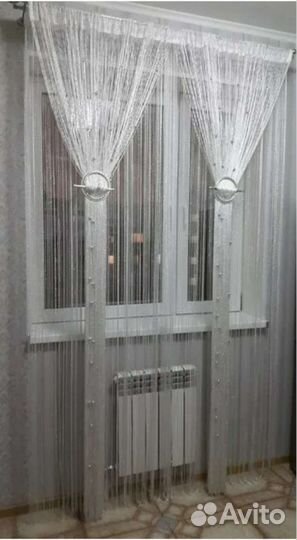 Шторы нитяные кисея