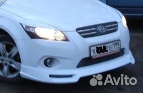 Накладка на передний бампер Киа Сиид 2006-2010 г