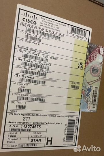 Коммутатор (свич) Cisco C9300-48P-A NEW