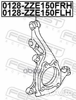 Кулак поворотный перед лев 0128ZZE150FLH Fe