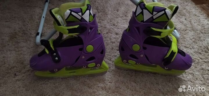 Коньки детские раздвижные 31-35 р