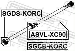 Опора кардана sgcb-korc Febest