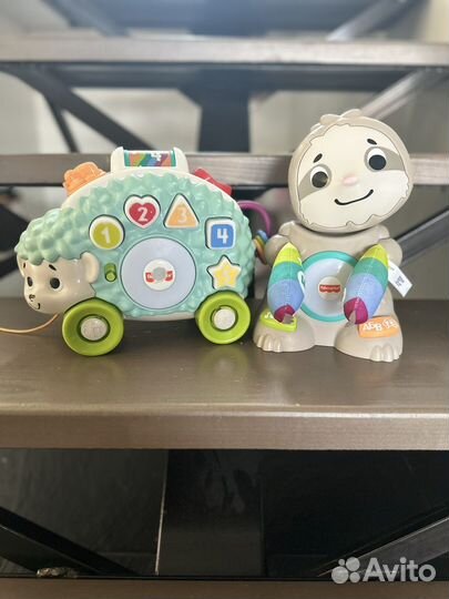 Игрушки linkimals fisher price ежик и ленивец