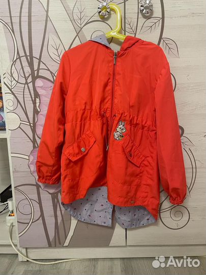 Плащ для девочки весна-лето 128