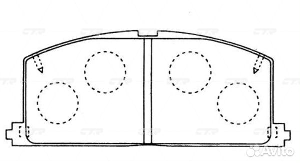 Колодки CTR GK1120 (CKT-107) GK1120 CTR