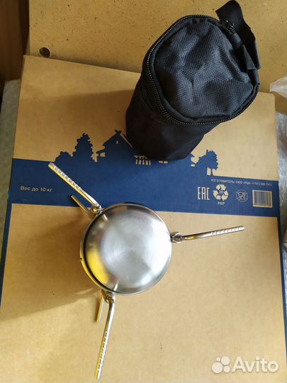 Спиртовка с подставкой и чехлом